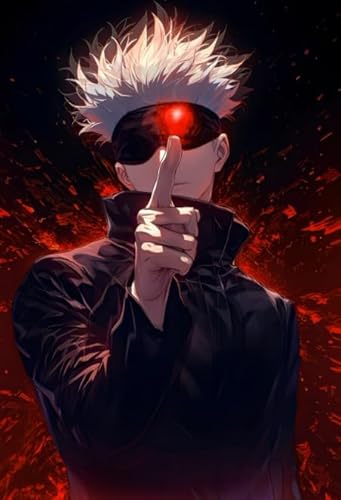 ZYHDK 1500 Stück ，Irregular Puzzle ，Poster ，Gifts ，Japanese Animes Jujutsus Gojos Satoru ，Personalisiertes Spielzeug Für Erwachsene Für Kinder,Qz49Ax von ZYHDK