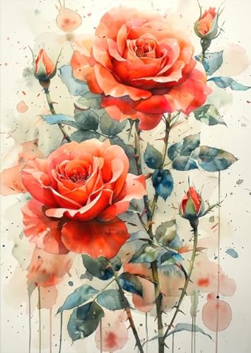 ZYHDK 1500 Stück - Bilder - Gifts - Bunt Puzzle - Flowers Watercolor - Elderly Gedächtnis-Erkennungs Spiels - Wand Kunst Dekoration - Yz429Wk von ZYHDK