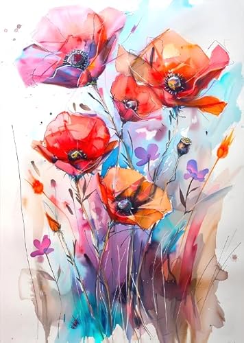 ZYHDK 1500 Stück - Bilder - Gifts - Bunt Puzzle - Flowers Watercolor - Elderly Gedächtnis-Erkennungs Spiels - Wand Kunst Dekoration - Yz430Wk von ZYHDK