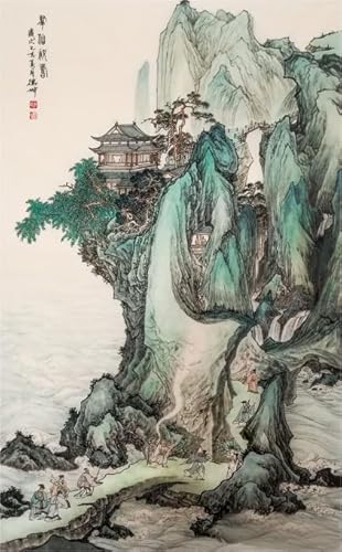 ZYHDK 1500 Stück - Bilder - Gifts - Irregular Puzzle - Chinese Landscape Retro Painting - Familienspaß Schwierige Herausforderung Spielzeug - Wand Kunst Dekoration - Xw245Zk von ZYHDK