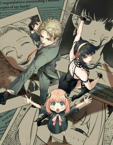 ZYHDK 1500 Stück - Bunt Puzzle - Bilder - Gifts - Japanese Animes Familys Poster - Lernspielzeug Für Kinder - Gedächtnis- Und Wahrnehmungs Spiele - Xw235Zk von ZYHDK
