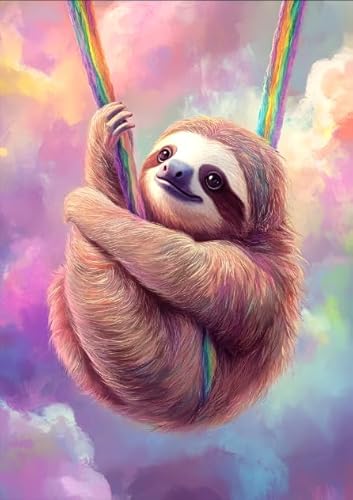 ZYHDK 1500 Stück - Bunt Puzzle - Bilder - Gifts - Sloths Abstract Painting - Spiele Zur Stressreduzierung Für Die Ganze Familie - Wand Kunst Dekoration, Wx23Zk von ZYHDK