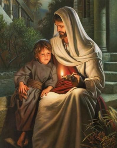 ZYHDK 1500 Stück - Buntes Unregelmäßiges Puzzle - Jesus Oil Painting - Gedächtnis- Und Wahrnehmungs Spiele Für Ältere Menschen - Familienspaß-Heraus for Derungs Spielzeug Gifts - Wz254Zw von ZYHDK