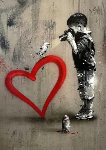 ZYHDK 1500 Stück - Fun Puzzle - Poster - Bunt - Gifts - Banksyss Street Art Graffiti - Adult Stress Relief Game Picture - Lernspielzeug Für Kinder - Kz211Dw ZYHDK 1500 Stück - Fun Puzzle - Poster - Bunt - Gifts - Banksyss Street Art Graffiti - Adult Stress Relief Game Picture - Lernspielzeug Für Kinder - Kz211Dw von ZYHDK
