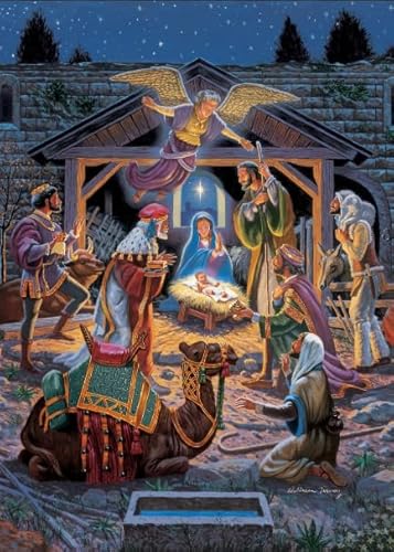 ZYHDK 1500 Stück Puzzle - Irregular Puzzle - Jesus Nativity Art Oil Painting - Gedächtnis- Und Wahrnehmungs Spiele Für Ältere Menschen - Dekompres Sions Spielzeug Für Erwachsene - Xw86Zk von ZYHDK