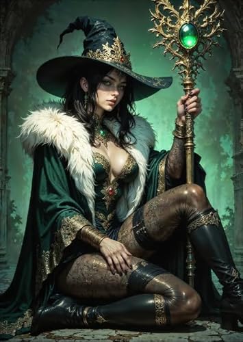 ZYHDK 1500 Stück Puzzle - Poster - Gifts - Witchs Abstract Bilder - Für Spiele Zur Stressreduzierung Für Die Ganze Familie - Wand Kunst Dekoration, Wx141Zk von ZYHDK