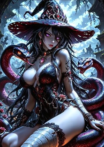 ZYHDK 1500 Stück Puzzle - Poster - Gifts - Witchs Abstract Bilder - Für Spiele Zur Stressreduzierung Für Die Ganze Familie - Wand Kunst Dekoration, Wx143Zk von ZYHDK