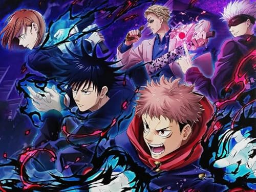 ZYHDK Bunt Irregular Puzzle - Schwieriges Puzzle - 2000 Stück - Japanese Animes Jujutsus Itadori Yuji Posters - Personalisiertes Kinderspielzeug Für Erwachsene，Wall Art Gifts - Hz78Zt von ZYHDK