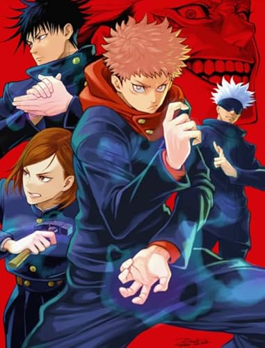 ZYHDK Bunt Irregular Puzzle - Schwieriges Puzzle - 2000 Stück - Japanese Animes Jujutsus Itadori Yuji Posters - Personalisiertes Kinderspielzeug Für Erwachsene，Wall Art Gifts - Hz84Zt von ZYHDK