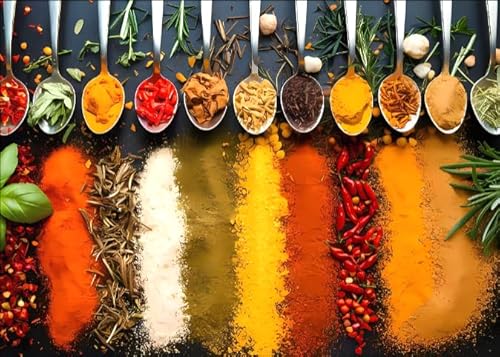 ZYHDK Colourful ， Irregular Puzzle ，1500 Stück ，Seasonings Poster ，Personalisiertes Challenge-Spielzeug Für Erwachsene ，Familienspaß-Heraus for Derungs Spielzeug - Kz391Dw von ZYHDK