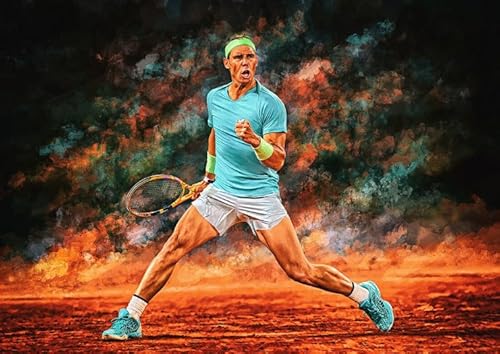 ZYHDK Colourful ， Irregular Puzzle ，1500 Stück ，Tennis Player Poster ，Personalisiertes Challenge-Spielzeug Für Erwachsene ，Familienspaß-Heraus for Derungs Spielzeug - Kz371Dw von ZYHDK