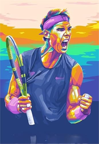 ZYHDK Colourful ， Irregular Puzzle ，1500 Stück ，Tennis Player Poster ，Personalisiertes Challenge-Spielzeug Für Erwachsene ，Familienspaß-Heraus for Derungs Spielzeug - Kz372Dw von ZYHDK