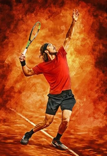 ZYHDK Colourful ， Irregular Puzzle ，1500 Stück ，Tennis Player Poster ，Personalisiertes Challenge-Spielzeug Für Erwachsene ，Familienspaß-Heraus for Derungs Spielzeug - Kz377Dw von ZYHDK