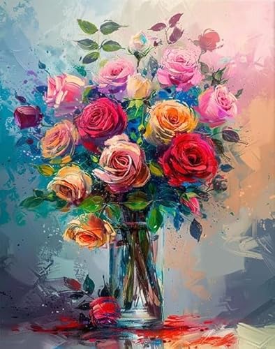 ZYHDK Puzzle 1000 Stück - Unregelmäßiges Kunst Puzzle - Graffiti Flowers Painting - Elderly Fun Toy - Familien-Lernspiel Zum Gedächtnis - Jz36Ap von ZYHDK
