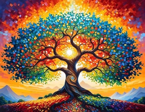 ZYHDK Puzzle 1500 Stück, Irregular Puzzles, Abstract Tree Posters, Memory-Spiel Für Erwachsene, Dekompres Sions Spielzeug Für Die Familie, Home Wall Decor, Dh314Sz von ZYHDK
