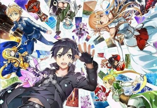 ZYHDK Puzzle 1500 Stück ，Bunt Puzzles ，Bilder ，Gifts ，Japanese Animes Onlines Kirigaya Kazuto ，Lernspielzeug Für Kinder ，Gedächtnis- Und Wahrnehmungs Spiele - Yw157Kj von ZYHDK