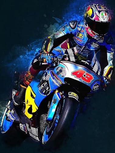 ZYHDK Puzzle 1500 Stück ，Bunt Puzzles ，Bilder ，Motoss Racings Art Poster ，Adult Difficult Personalised Challenge Toys - Kz413Dw von ZYHDK