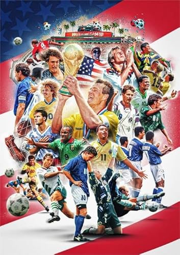 ZYHDK Puzzle 1500 Stück ，Difficult Puzzle ，Gifts ，Bilder ，Football Players Art Poster ，for Personalisiertes Challenge-Spielzeug Für Erwachsene,Qz90Ax von ZYHDK