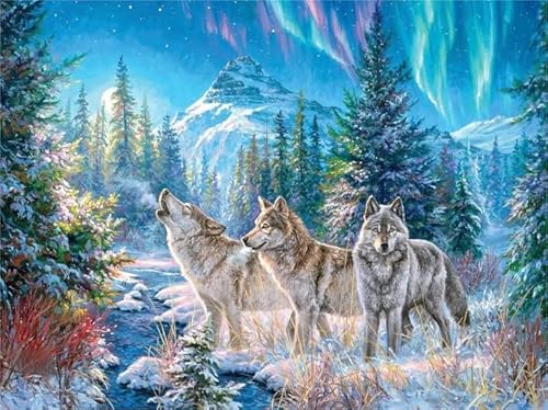 ZYHDK Puzzle 1500 Stück ，Irregular Puzzle ，Poster ，Gifts ，Wolfs Art Oil Painting ，Spiele Zur Stressreduzierung Für Die Ganze Familie ，Heraus for Derungs Spielzeug Für Erwachsene - Xw265Zk von ZYHDK