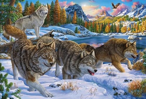 ZYHDK Puzzle 1500 Stück ，Irregular Puzzle ，Poster ，Gifts ，Wolfs Art Oil Painting ，Spiele Zur Stressreduzierung Für Die Ganze Familie ，Heraus for Derungs Spielzeug Für Erwachsene - Xw266Zk von ZYHDK