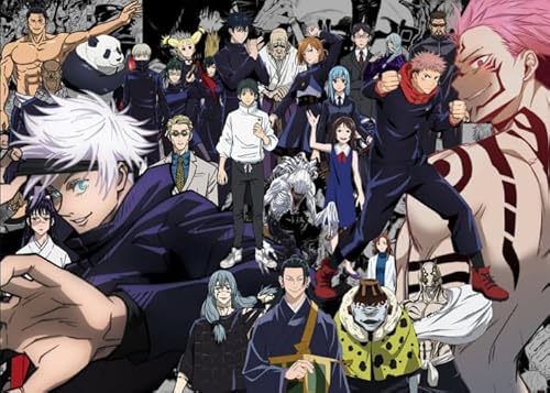 ZYHDK Puzzle 1500 Stück - Bunt Puzzle - Bilder - Gifts - Classic Japanese Animes Jujutsus Poster - Lernspielzeug Für Kinder - Gedächtnis- Und Wahrnehmungs Spiele - Xw120Zk von ZYHDK