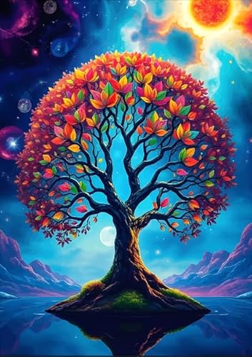 ZYHDK Puzzle 1500 Stück - Bunt Puzzle - Poster - Gifts - Abstract Tree Art Bilder - Für Personalisiertes Challenge-Spielzeug Für Erwachsene - Heim Dekoration, Wx119Zk ZYHDK Puzzle 1500 Stück - Bunt Puzzle - Poster - Gifts - Abstract Tree Art Bilder - Für Personalisiertes Challenge-Spielzeug Für Erwachsene - Heim Dekoration, Wx119Zk von ZYHDK