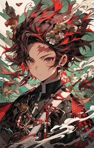 ZYHDK Puzzle 1500 Stück - Puzzle Poster - Gifts - Classic Japanese Animes Demons Tanjirou - Personalisiertes Spielzeug Für Erwachsene Für Kinder - Xw221Zk von ZYHDK