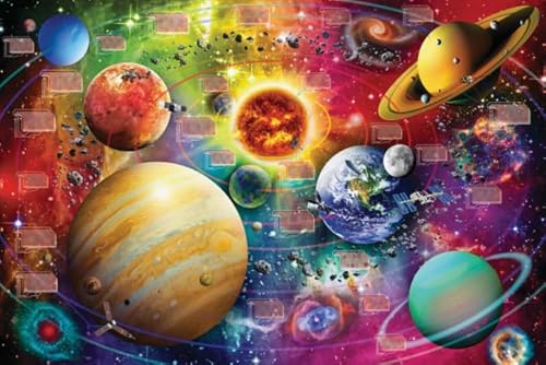 ZYHDK Puzzles 1000 Stück ，Bunt Kunst Puzzle ，Universes Galaxys Posters ，Gedächtnis Spiele Für Senioren ，Gedächtnis Spiele Für Erwachsene Xd235Yk von ZYHDK