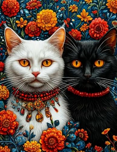 ZYHDK Puzzles 1000 Stück - Colorful Posters - Cat Oil Painting - Puzzle-Herausforderungs Spielzeug Für Die Ganze Familie - Memory-Spiel Für Senioren - Home Wall Art Gifts - Jz74Ap von ZYHDK