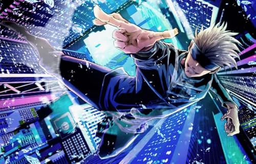ZYHDK Puzzles 1500 Stück, Animes Jujutsus Gojos Satoru Posters, Personalisiertes Puzzle Spielzeug Für Erwachsene, Spielzeug Zum Stressabbau Für Die Ganze Familie Gifts, Dh380Sz von ZYHDK