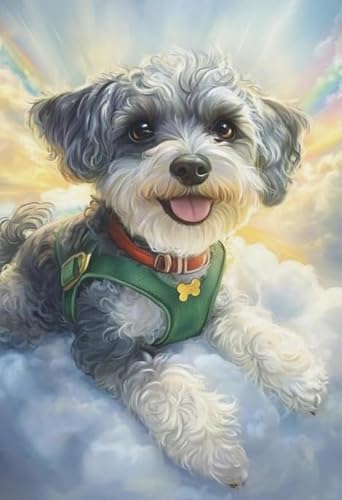 ZYHDK Puzzles 1500 Stück, Gifts, Yorkshike Terriers Oil Painting, Stressabbau-Spiel Für Erwachsene, Kunstbild, Spiele Zur Stressreduzierung Für Die Ganze Familie, Dh53Sz von ZYHDK