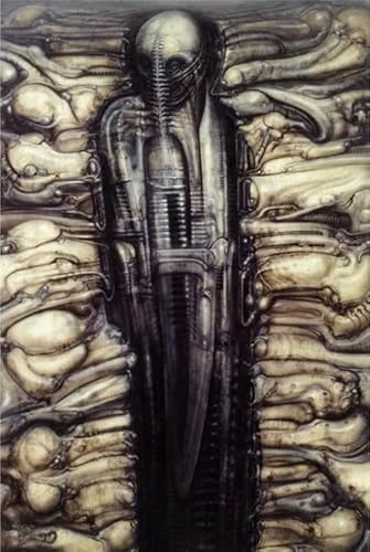 ZYHDK Unregelmäßiges Kunst Puzzle ，1000 Stück ，H.R.Giger Painting Posters ，Spiele Zur Stressreduzierung Für Die Ganze Familie,Puzzle-Herausforderungs Spiel Für Erwachsene,Zw10Yt von ZYHDK