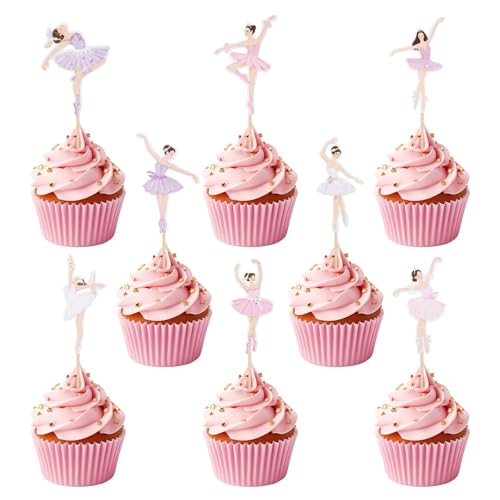 32 Stück Ballerina Cupcake Toppers,Rosa Ballett Mädchen Tortendeko,Ballett Tutu für Hochzeit,Babyshower,Geburtstag, Muffins,Kuchen und Desserts,Ballerina und Prinzessinnen Cupcake schmücken(8 Stile) 32 Stück Ballerina Cupcake Toppers,Rosa Ballett Mädchen Tortendeko,Ballett Tutu für Hochzeit,Babyshower,Geburtstag, Muffins,Kuchen und Desserts,Ballerina und Prinzessinnen Cupcake schmücken(8 Stile) von ZYJBD