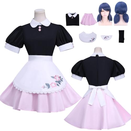 Anime Miraculous Ladybug Cosplay Uniform Marinette Cosplay Kostüm Vollständiges Set – Halloween Party und Anime Konventionen Vollständiges Set Outfit Erwachsene von ZYJKGL
