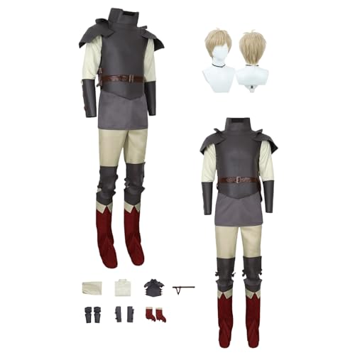 Cosplay Uniform Anime Delicious in Dungeon Laios Touden Cosplay Kostüm Vollständiges Set – Halloween Party und Anime Konventionen Vollständiges Set Outfit Erwachsene von ZYJKGL
