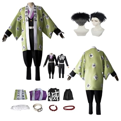 Cosplay Uniform Anime Demon Slayer Himejima Kyoumei Cosplay Kostüm Vollständiges Set mit Perücke – Halloween Comic Ausstellung und Anime Konventionen Vollständiges Set Outfit für Männer Erwachsene Cosplay Uniform Anime Demon Slayer Himejima Kyoumei Cosplay Kostüm Vollständiges Set mit Perücke – Halloween Comic Ausstellung und Anime Konventionen Vollständiges Set Outfit für Männer Erwachsene von ZYJKGL