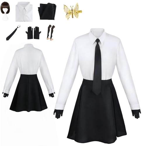 ZYJKGL Akiko Yosano Cosplay Kostüme Bungo Stray Dogs Charakter Fancy Dress Up Erwachsene Uniform Outfits Volles Set Halloween Karneval Party von ZYJKGL