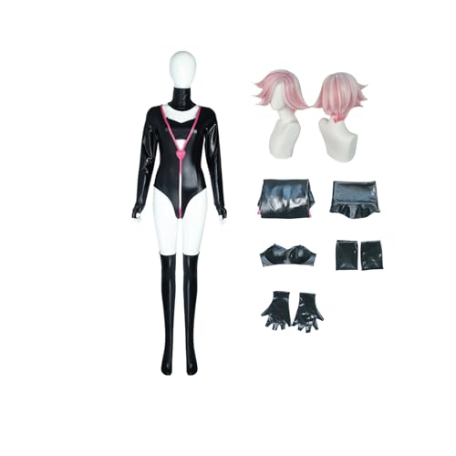ZYJKGL Angel Dust Cosplay Kostüme Hazbin Hotel Charakter Fancy Dress Up Erwachsene Uniform Outfits Volles Set Halloween Karneval Party von ZYJKGL