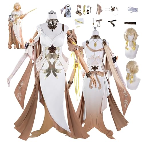 ZYJKGL Anime Aglaea Cosplay Uniform Honkai Star Rail Kostüm Voll Set mit Perücke – Halloween Party und Anime Konventionen Vollständiges Set Outfit Erwachsene von ZYJKGL