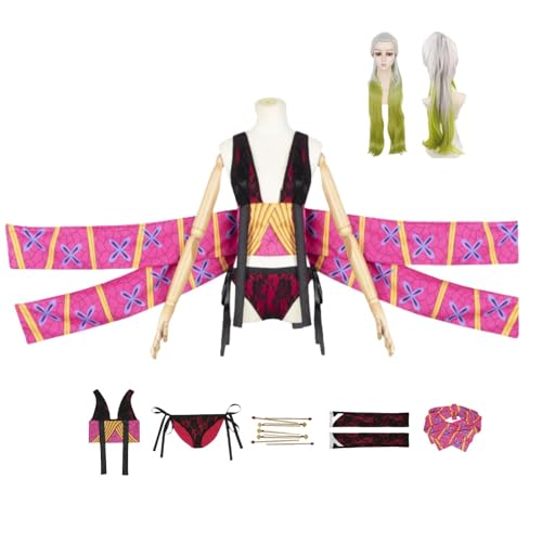 ZYJKGL Anime Cosplay Daki Uniform Kostüm Vollständiges Set mit Perücke – Halloween Party Weihnachten und Comic Ausstellung Vollständiges Set Outfit für Erwachsene von ZYJKGL