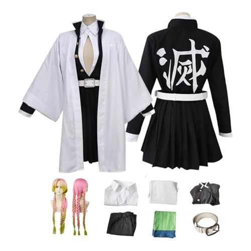ZYJKGL Anime Cosplay Kanroji Mitsuri Uniform Kostüm Vollständiges Set mit Perücke – Halloween Party Weihnachten und Comic Ausstellung Vollständiges Set Outfit für Erwachsene ZYJKGL Anime Cosplay Kanroji Mitsuri Uniform Kostüm Vollständiges Set mit Perücke – Halloween Party Weihnachten und Comic Ausstellung Vollständiges Set Outfit für Erwachsene von ZYJKGL