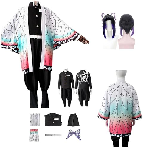 ZYJKGL Anime Cosplay Kochou Shinobu Uniform Kostüm Vollständiges Set mit Perücke – Halloween Party Weihnachten und Comic Ausstellung Vollständiges Set Outfit für Erwachsene ZYJKGL Anime Cosplay Kochou Shinobu Uniform Kostüm Vollständiges Set mit Perücke – Halloween Party Weihnachten und Comic Ausstellung Vollständiges Set Outfit für Erwachsene von ZYJKGL