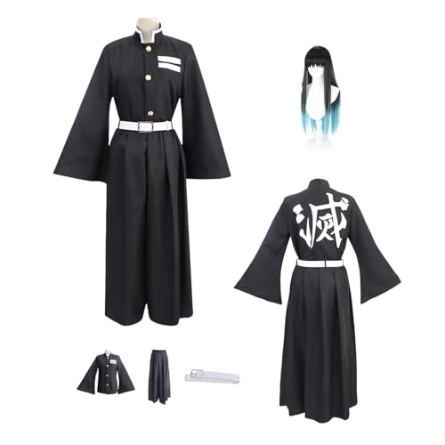 ZYJKGL Anime Cosplay Tokitou Muichirou Uniform Kostüm Vollständiges Set mit Perücke – Halloween Party Weihnachten und Comic Ausstellung Vollständiges Set Outfit für Erwachsene von ZYJKGL