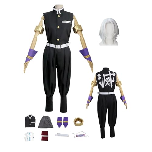 ZYJKGL Anime Cosplay Uzui Tengen Uniform Kostüm Vollständiges Set mit Perücke – Halloween Party Weihnachten und Comic Ausstellung Vollständiges Set Outfit für Erwachsene von ZYJKGL