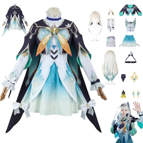ZYJKGL Anime Firefly Cosplay Uniform Honkai Star Rail Kostüm Voll Set mit Perücke – Halloween Party und Anime Konventionen Vollständiges Set Outfit Erwachsene von ZYJKGL