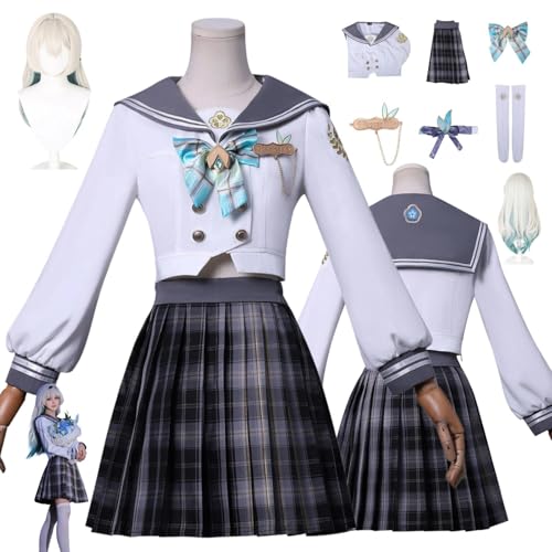 ZYJKGL Anime FIREFLY Cosplay Uniform Honkai Star Rail Kostüm Voll Set mit Perücke – Halloween Party und Anime Konventionen Vollständiges Set Outfit Erwachsene von ZYJKGL