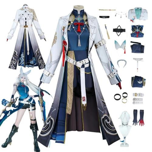 ZYJKGL Anime Feixiao Cosplay Uniform Honkai Star Rail Kostüm Voll Set mit Perücke – Halloween Party und Anime Konventionen Vollständiges Set Outfit Erwachsene von ZYJKGL
