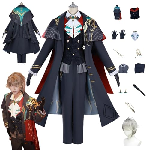 ZYJKGL Anime Genshin Impact Cosplay Uniform Alhaitham Cosplay Kostüm Vollständiges Set – Halloween Party und Anime Konventionen Vollständiges Set Outfit Erwachsene von ZYJKGL