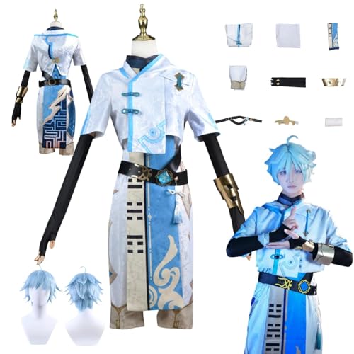 ZYJKGL Anime Genshin Impact Cosplay Uniform Chongyun Cosplay Kostüm Vollständiges Set – Halloween Party und Anime Konventionen Vollständiges Set Outfit Erwachsene ZYJKGL Anime Genshin Impact Cosplay Uniform Chongyun Cosplay Kostüm Vollständiges Set – Halloween Party und Anime Konventionen Vollständiges Set Outfit Erwachsene von ZYJKGL