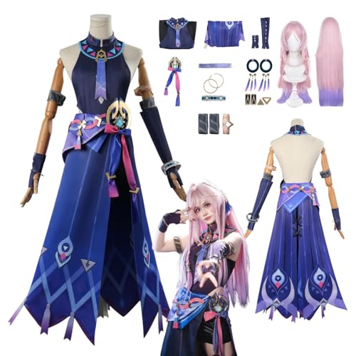 ZYJKGL Anime Genshin Impact Cosplay Uniform Citlali Cosplay Kostüm Vollständiges Set – Halloween Party und Anime Konventionen Vollständiges Set Outfit Erwachsene von ZYJKGL